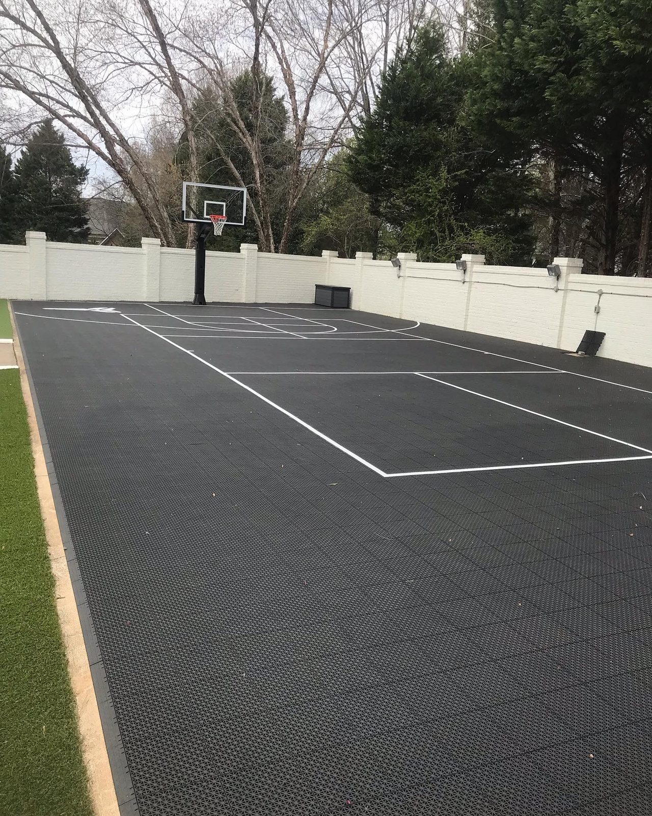 Custom residential multi-sport basketball court