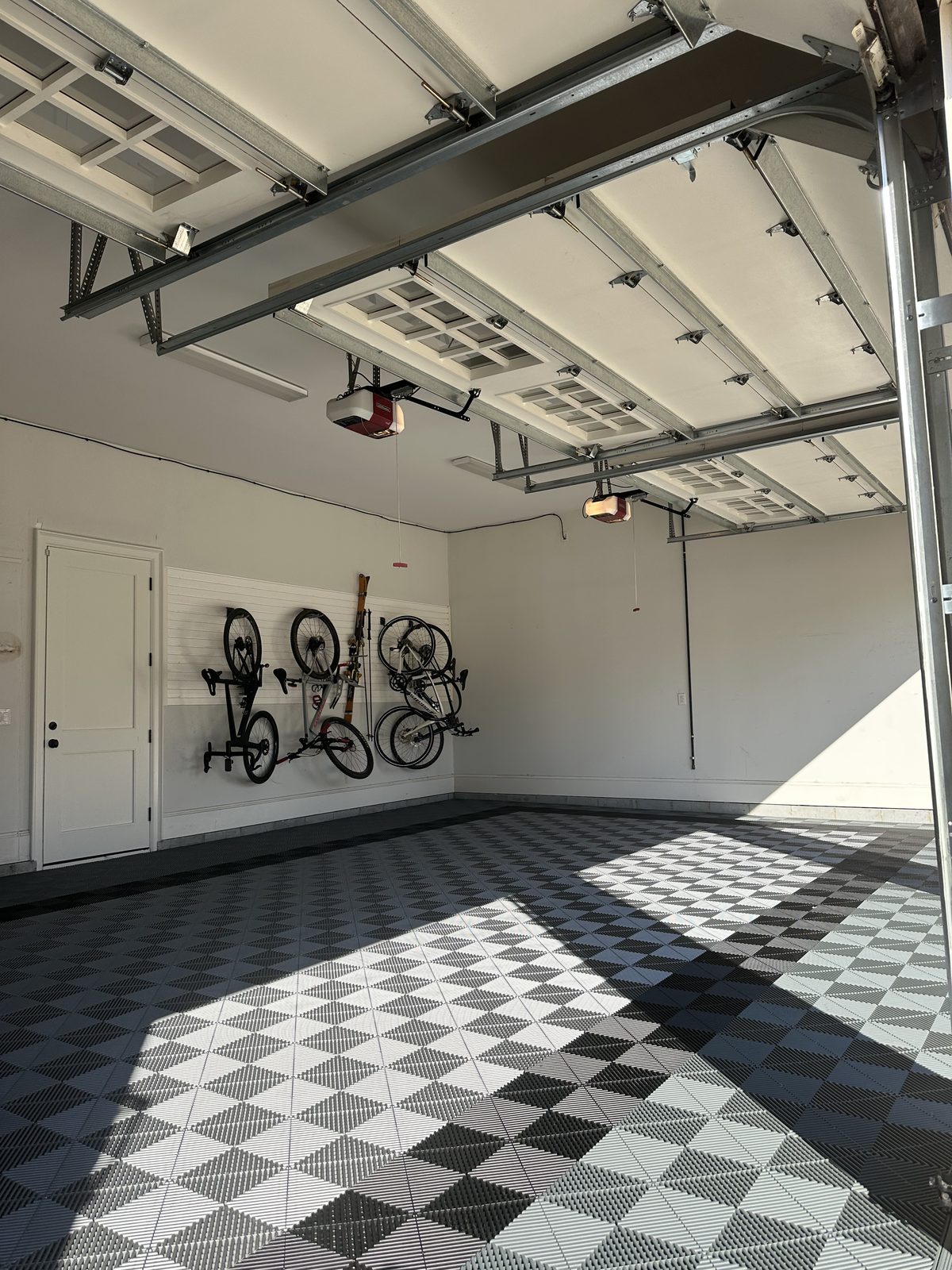 Swiss Trax garage flooring installation